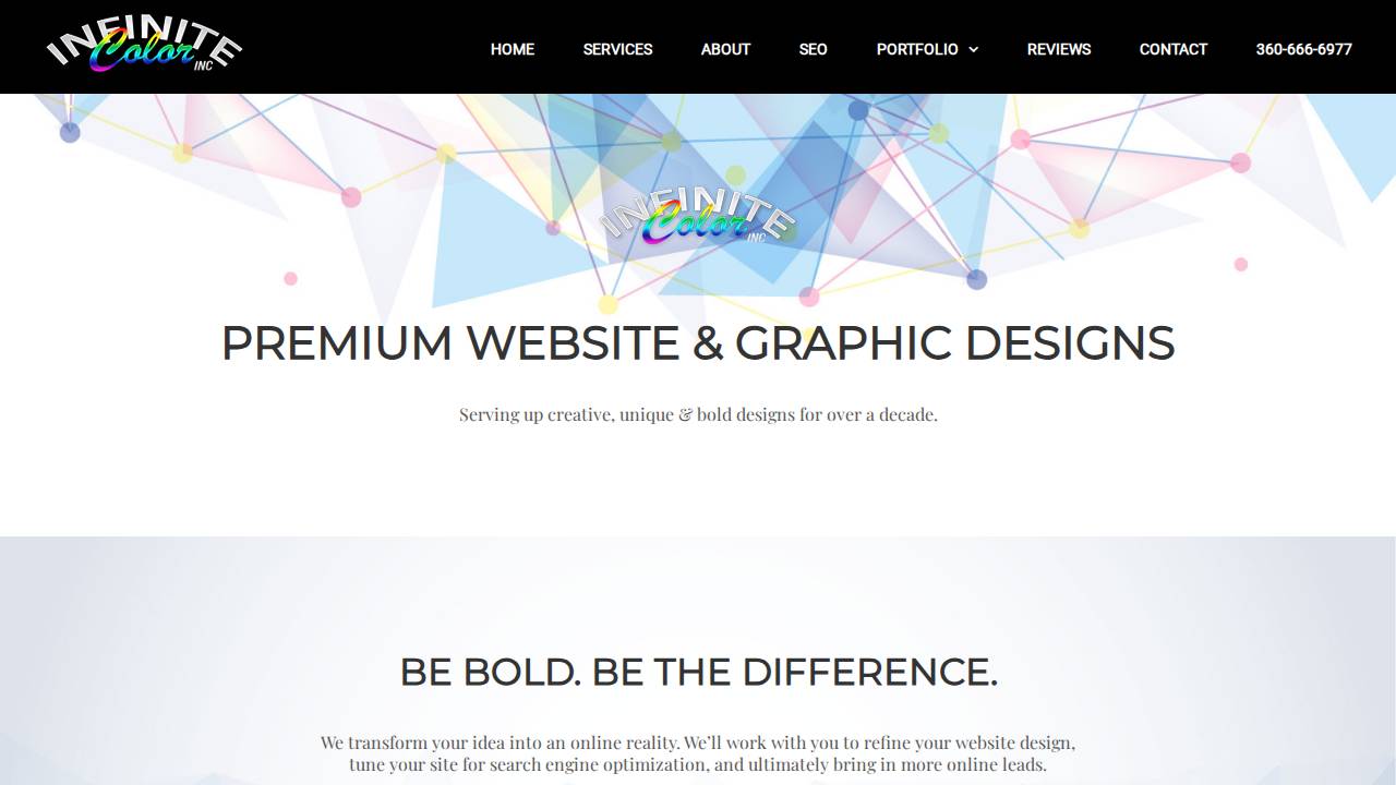 Infinite Color Works LLC website screenshot