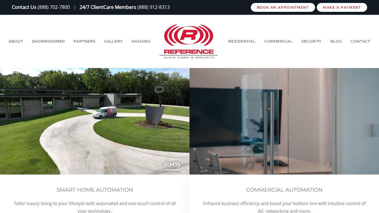 Reference Avs website screenshot