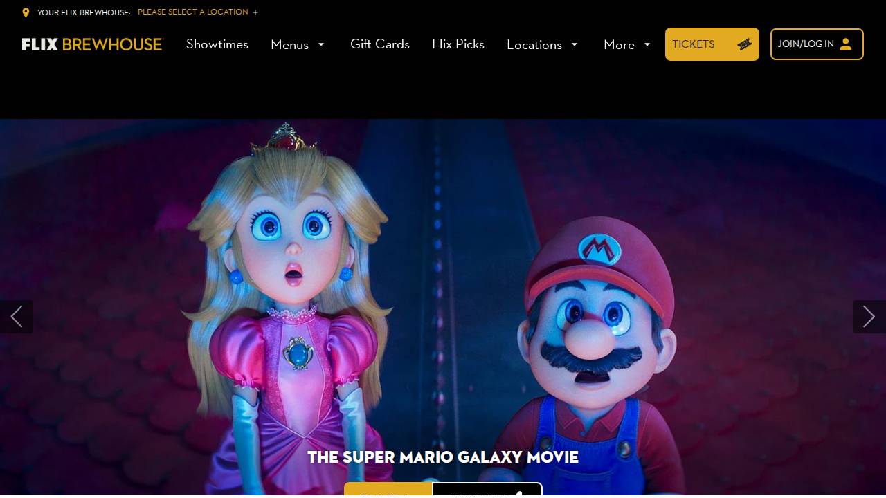 Flix Brewhouse Iowa LLC website screenshot