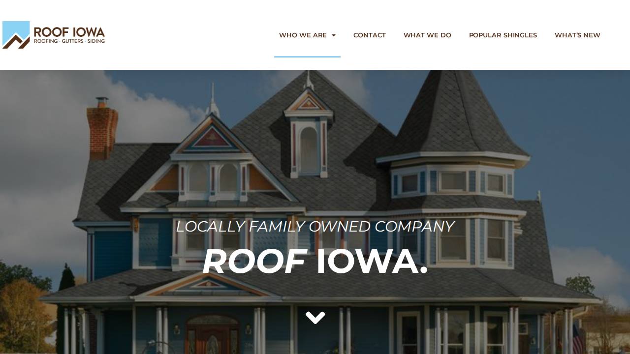Roof Iowa LLC website screenshot