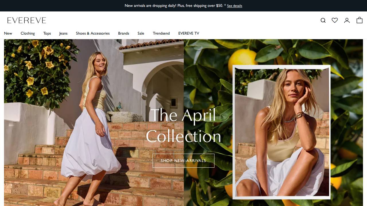 Evereve Incorporated website screenshot