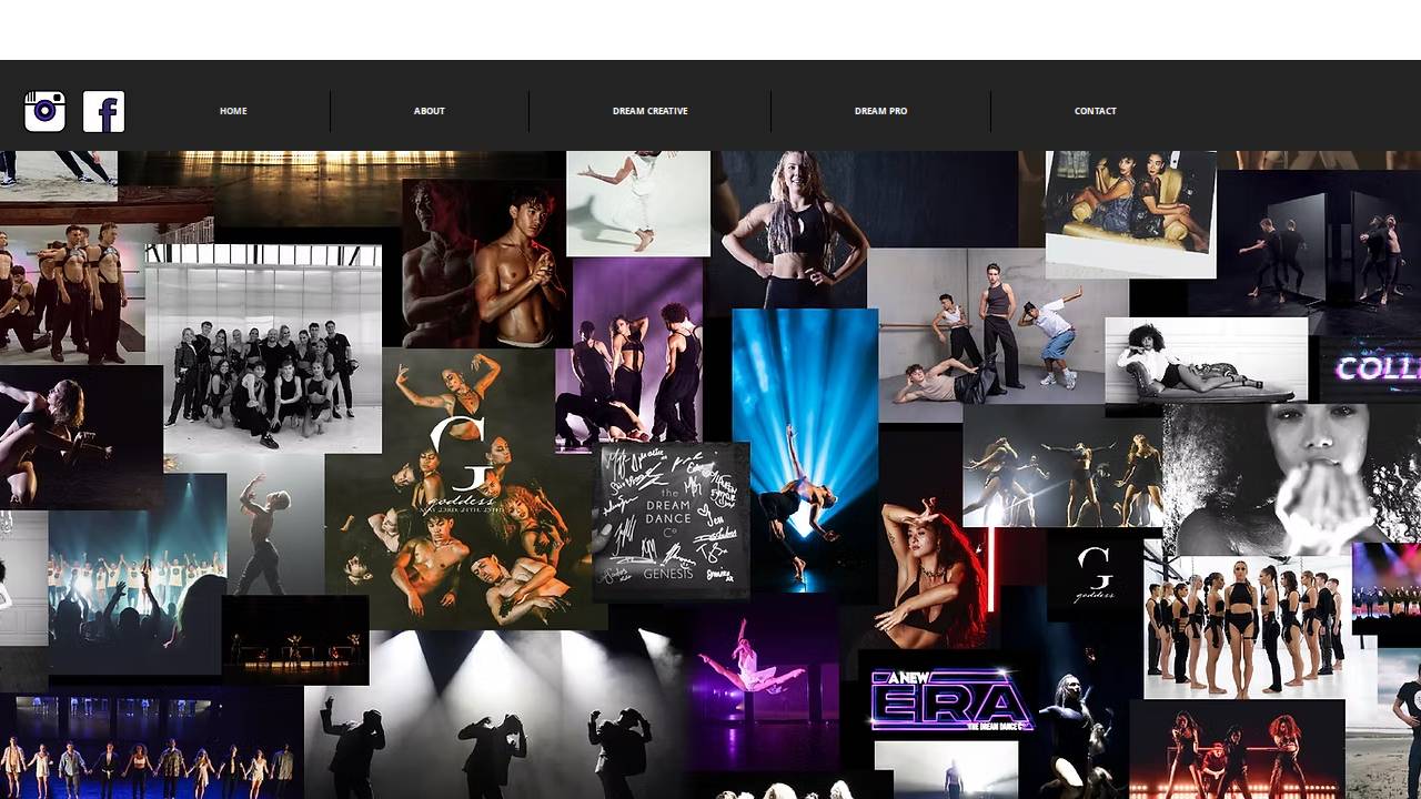 Dream Dance Company LLC website screenshot