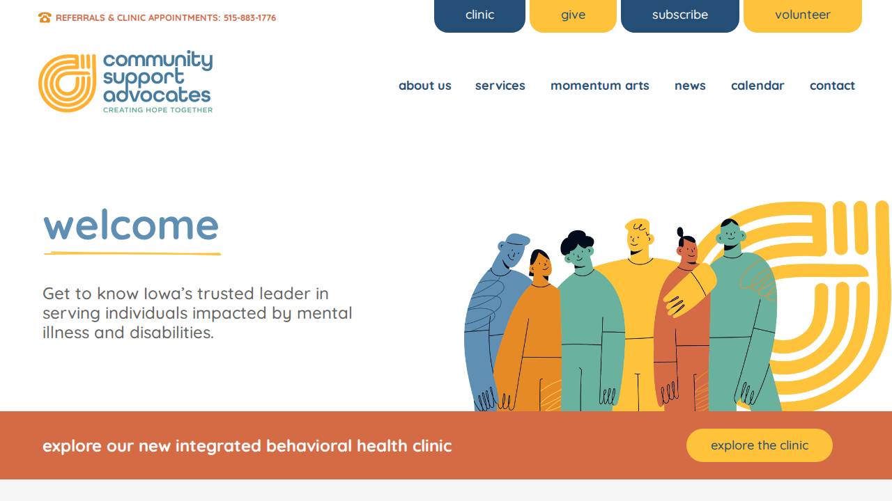 Csa Des Moines Area 114 website screenshot