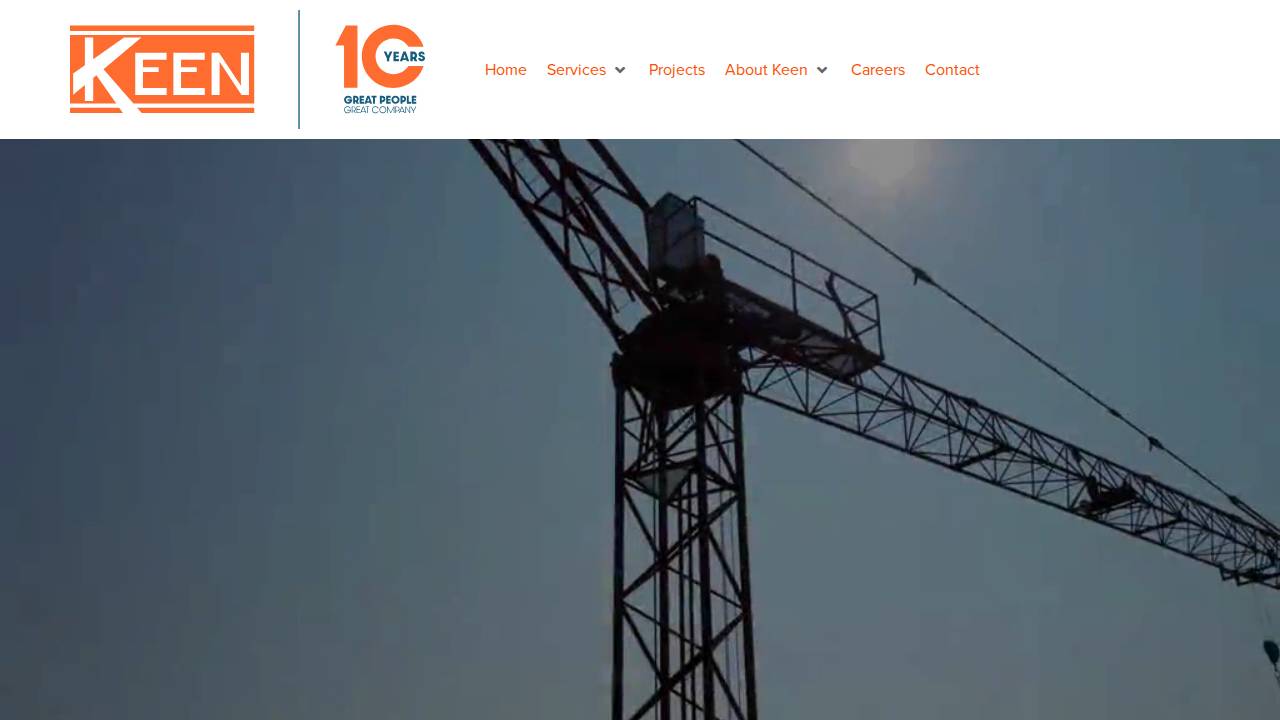 Keen Project Solutions LLC website screenshot