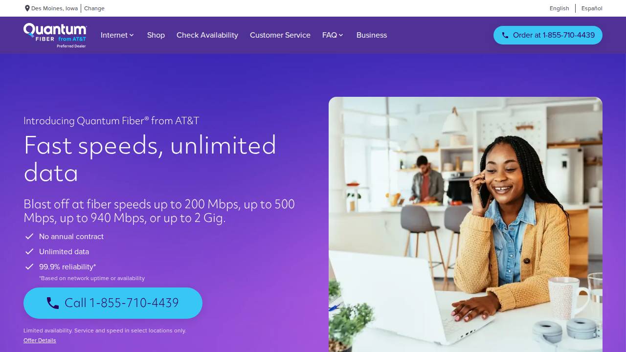 Broadband Inc. website screenshot