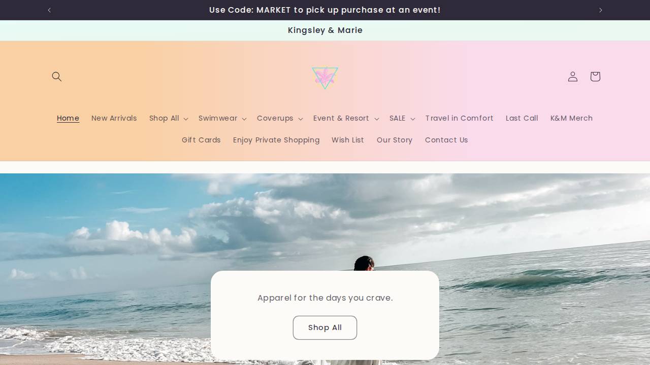 K & M Swim LLC website screenshot