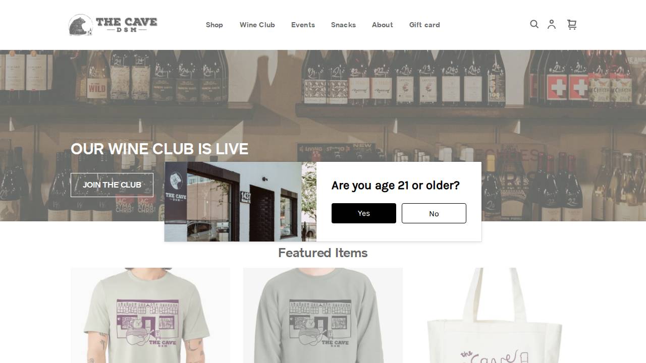 Cave Competitor LLC website screenshot