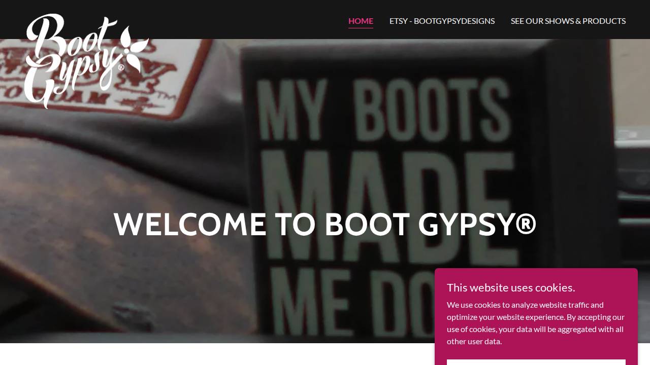Boot Gypsy LLC website screenshot
