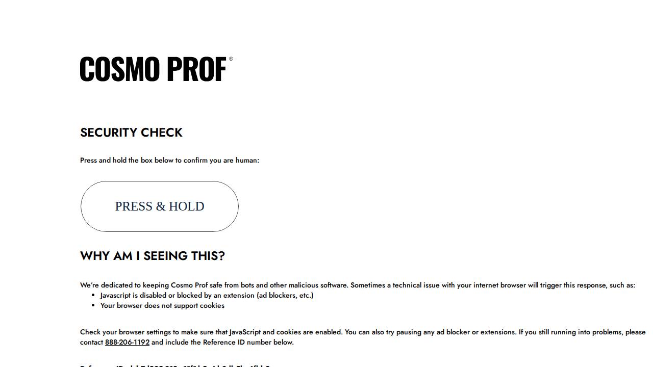 Cosmoprof 8850 website screenshot