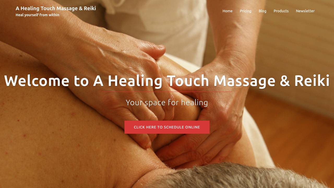 Healing Touch website screenshot