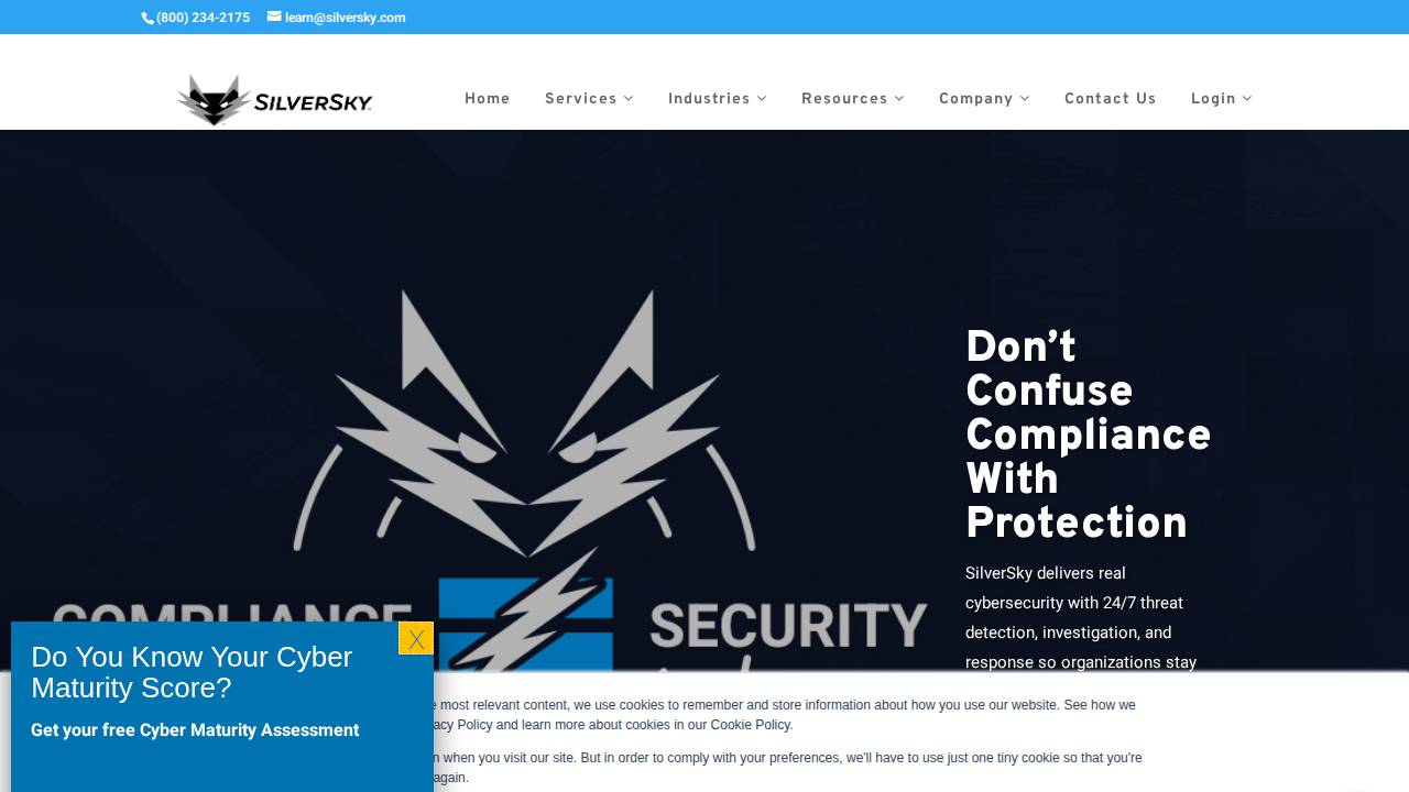 Silversky Inc. website screenshot