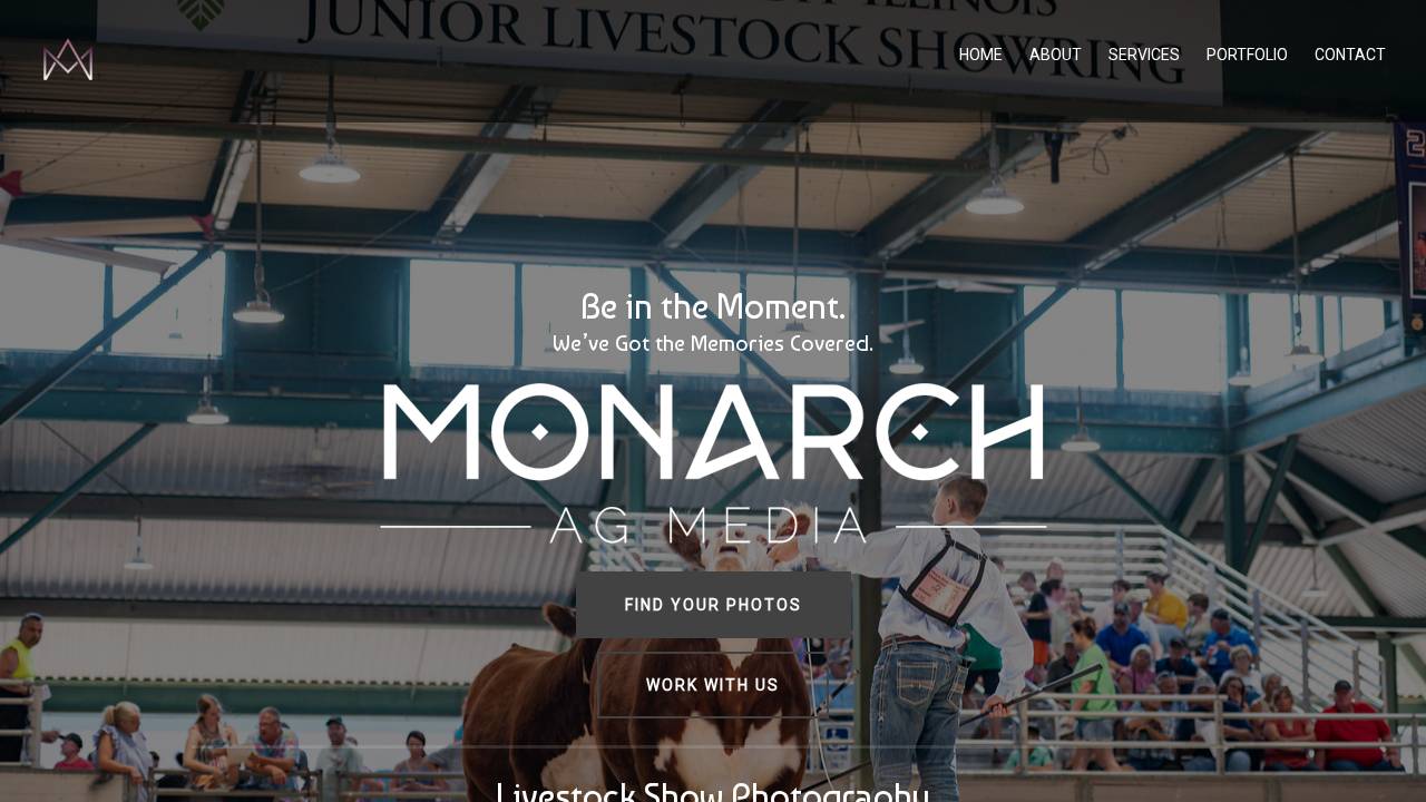 Monarch Ag Marketing website screenshot