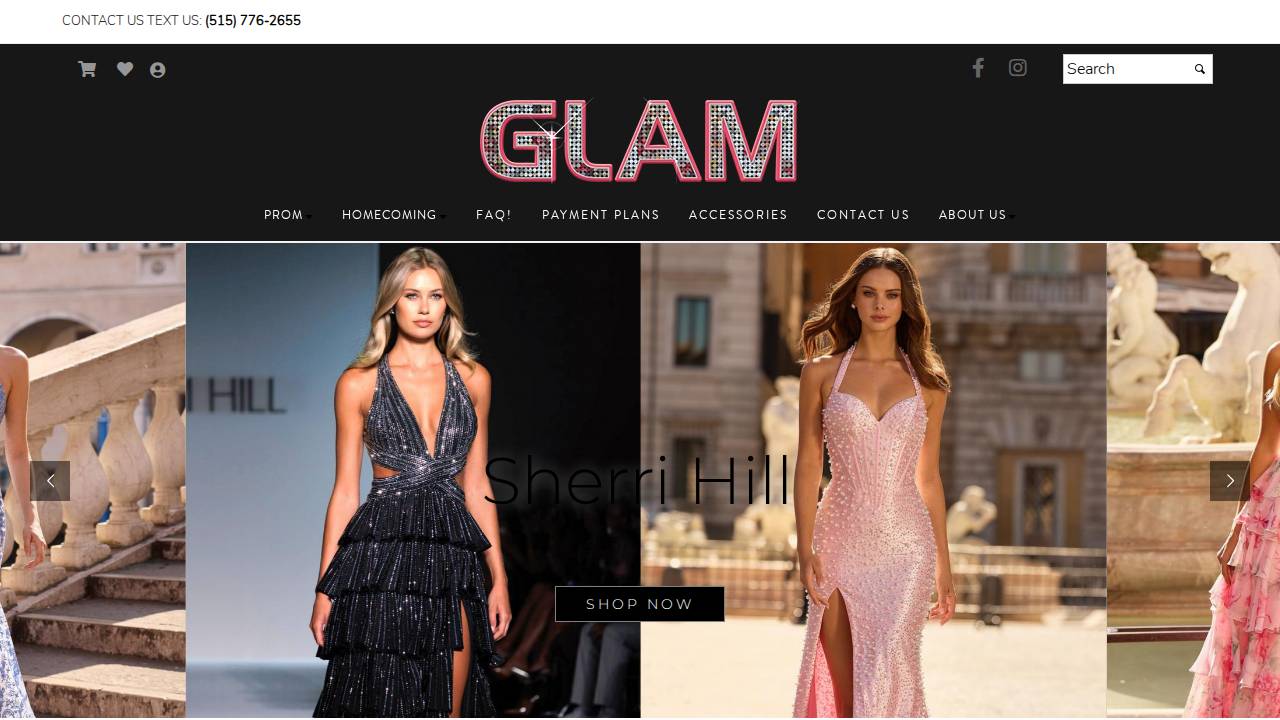 Glam Werks website screenshot