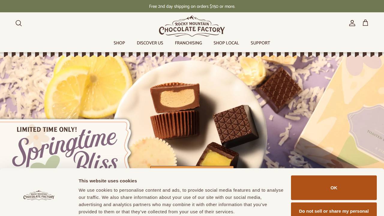 Dipped In Chocolate website screenshot