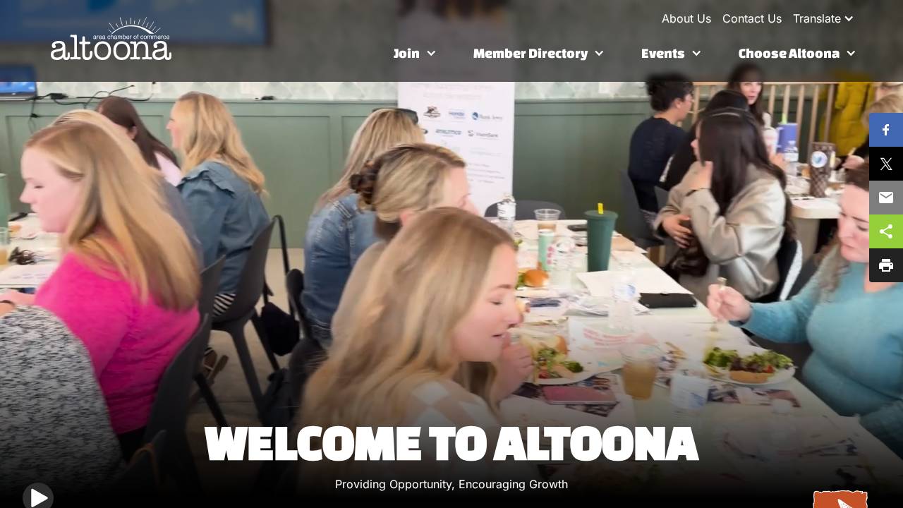 Altoona Hospitality website screenshot
