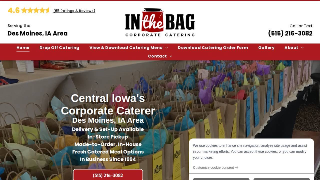 In The Bag website screenshot