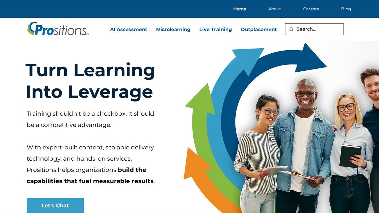 Prositions Inc. website screenshot