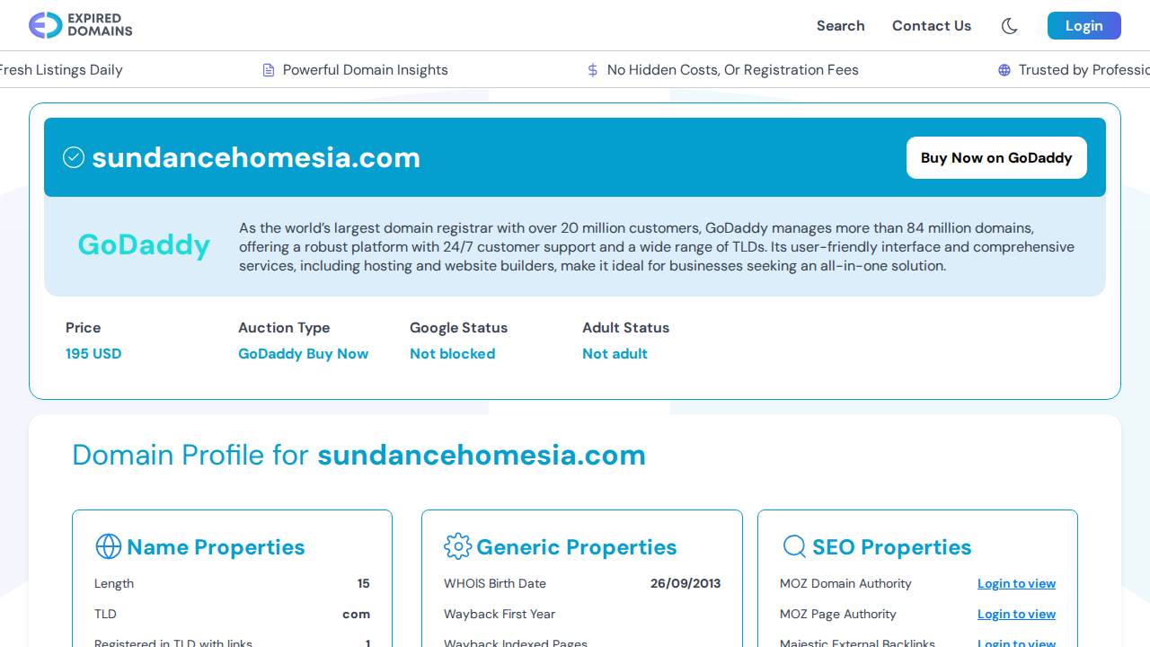 Sundance Inc. website screenshot