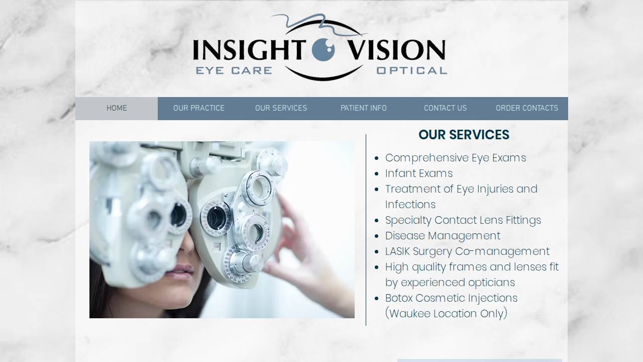 Insight Vision Inc. website screenshot