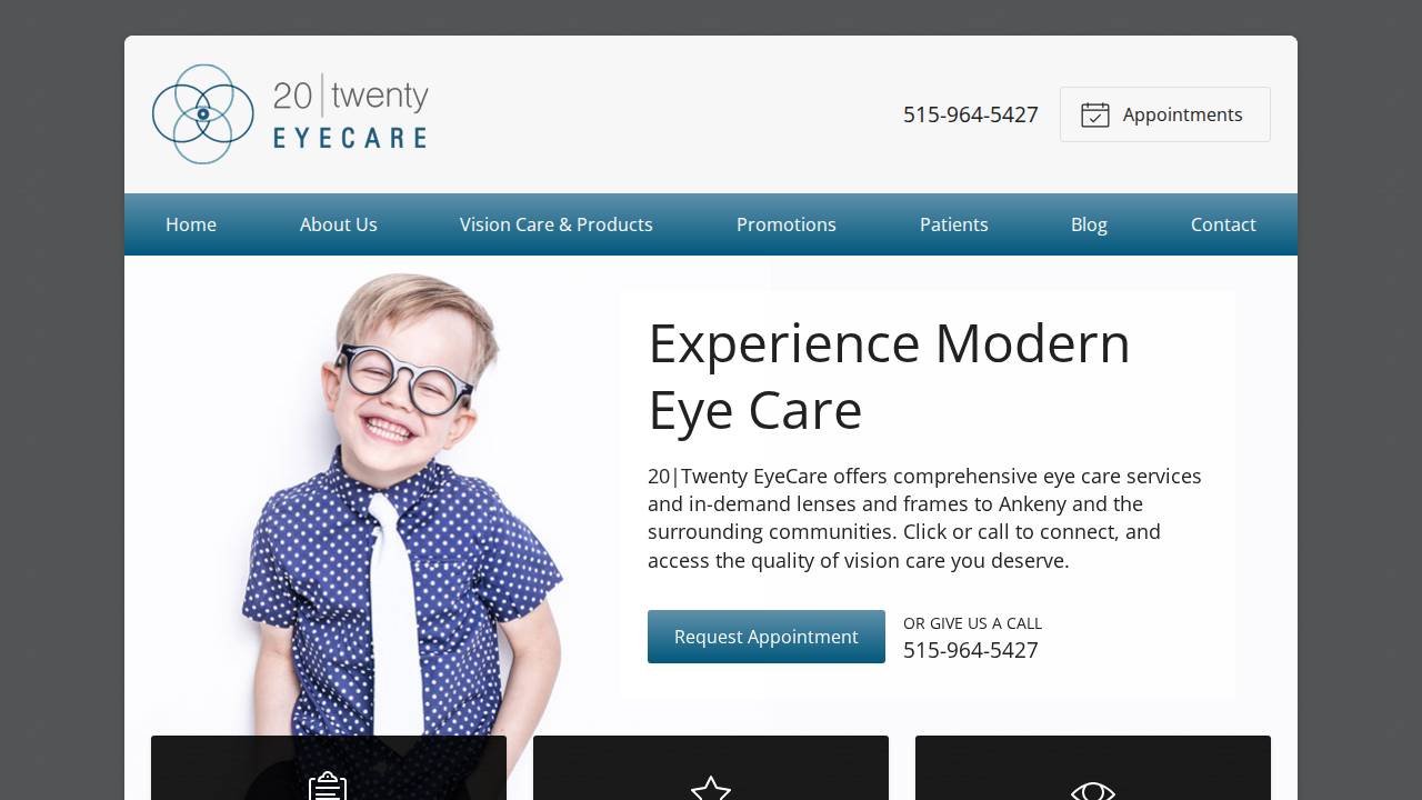 20 Twenty Icare website screenshot