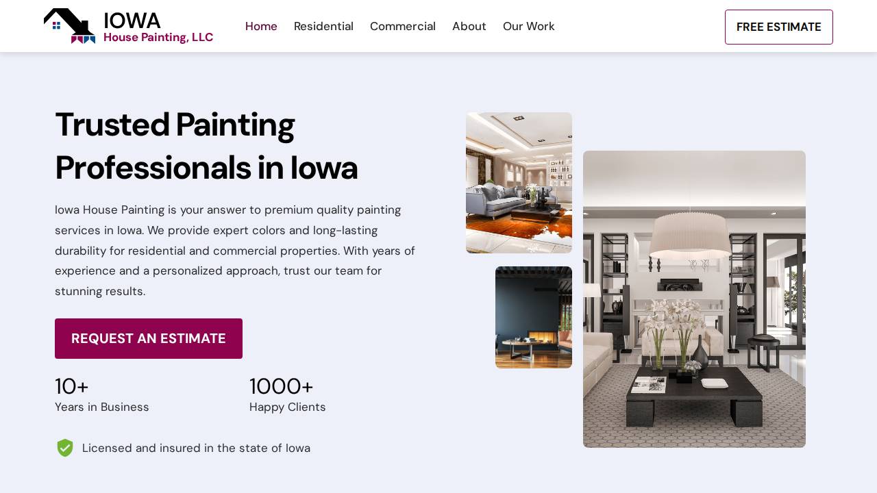 Iowa Painting & General Serv website screenshot
