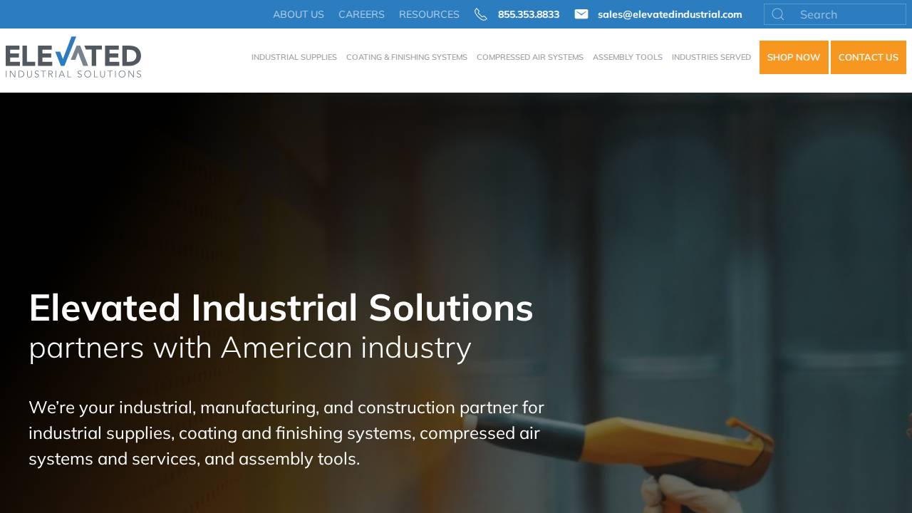 Elevated Industry LLC website screenshot