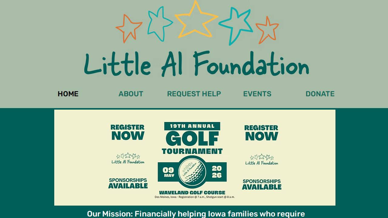 Little Al Foundation website screenshot