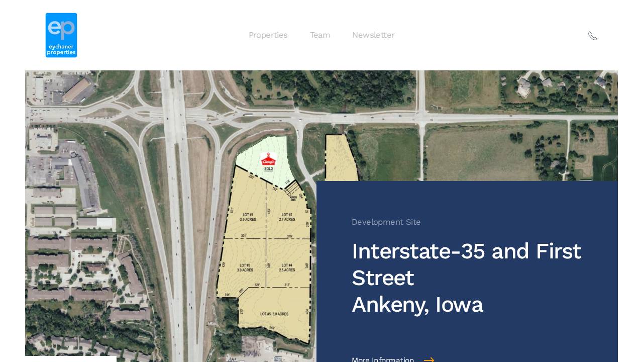 Eychaner Properties Inc. website screenshot