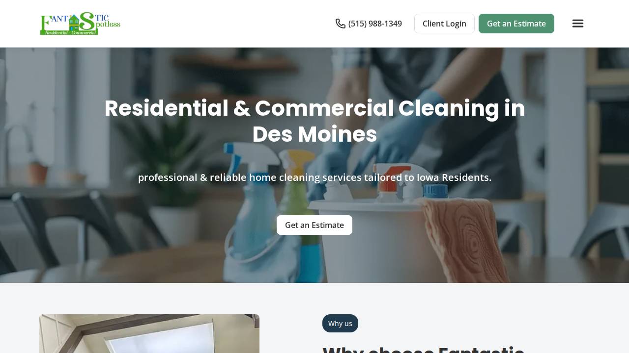 Fantastic Spotless Inc. website screenshot