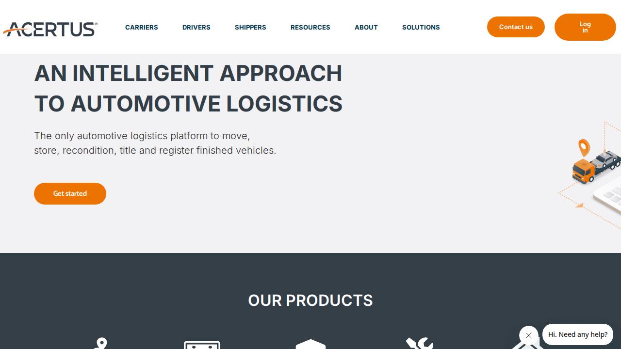 Amerifleet Transportation website screenshot