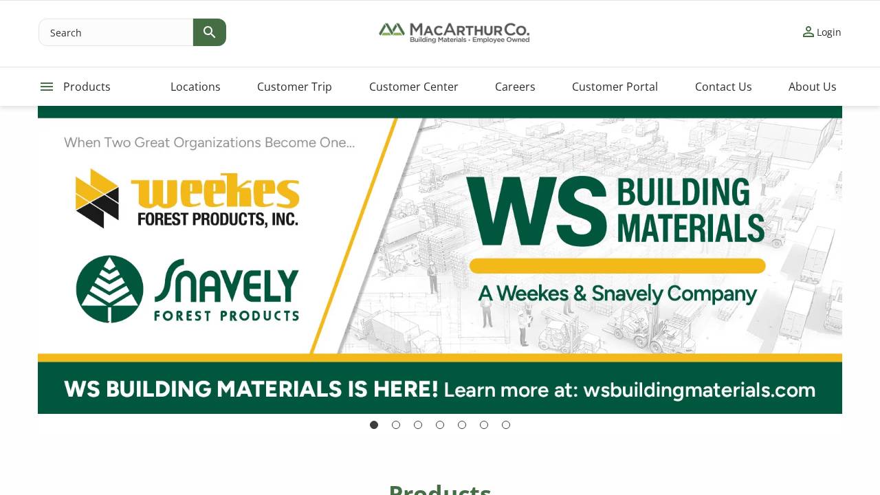 Maccorp Inc. website screenshot