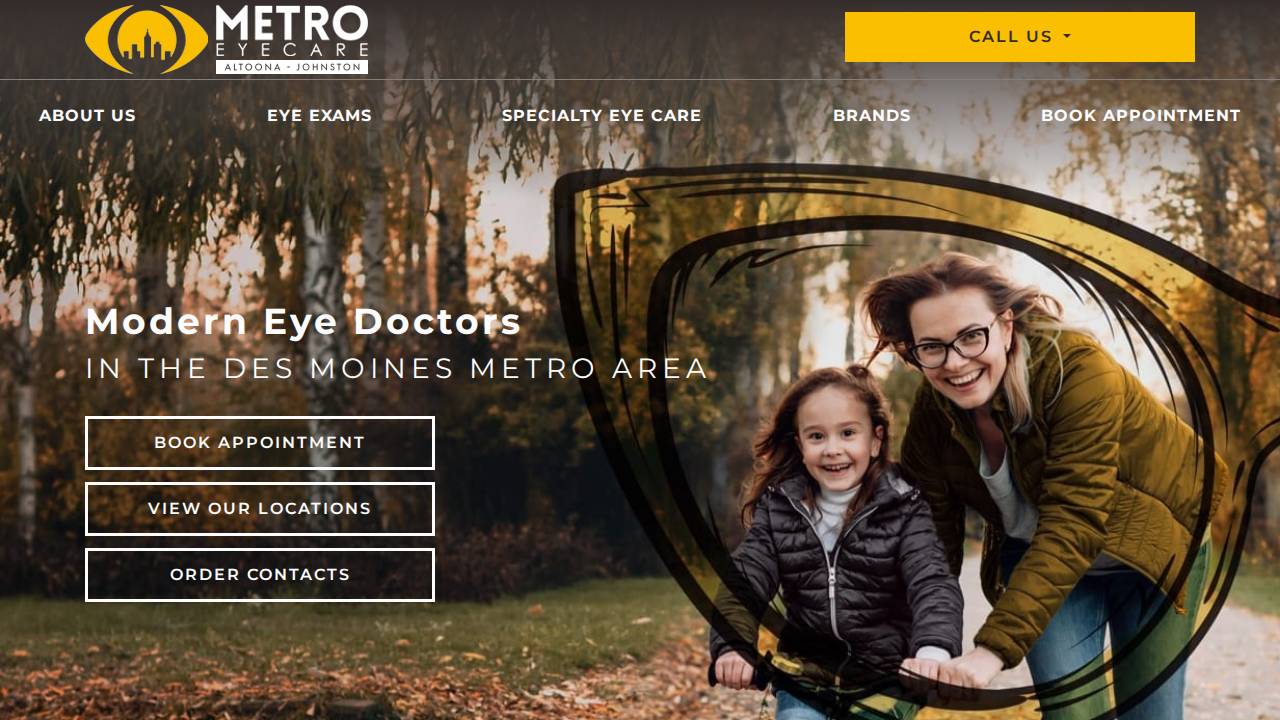 Metro Eyecare Associates LLC website screenshot