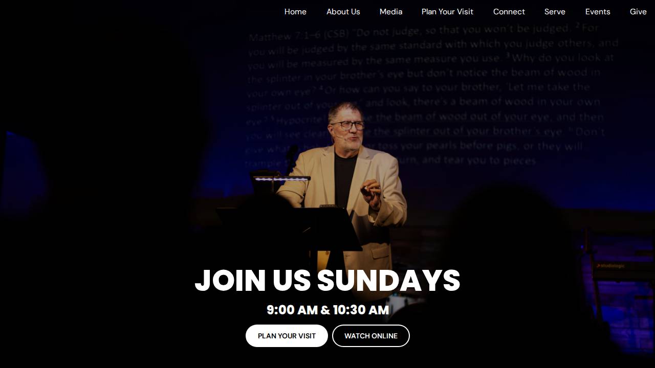 Pathway Church website screenshot