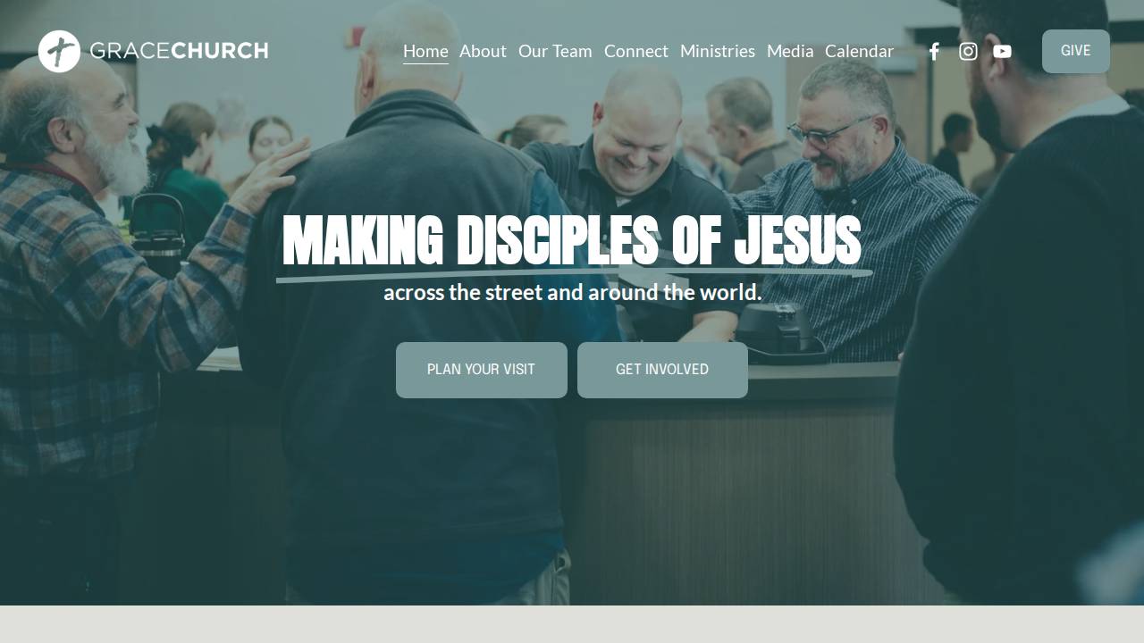Grace Church website screenshot
