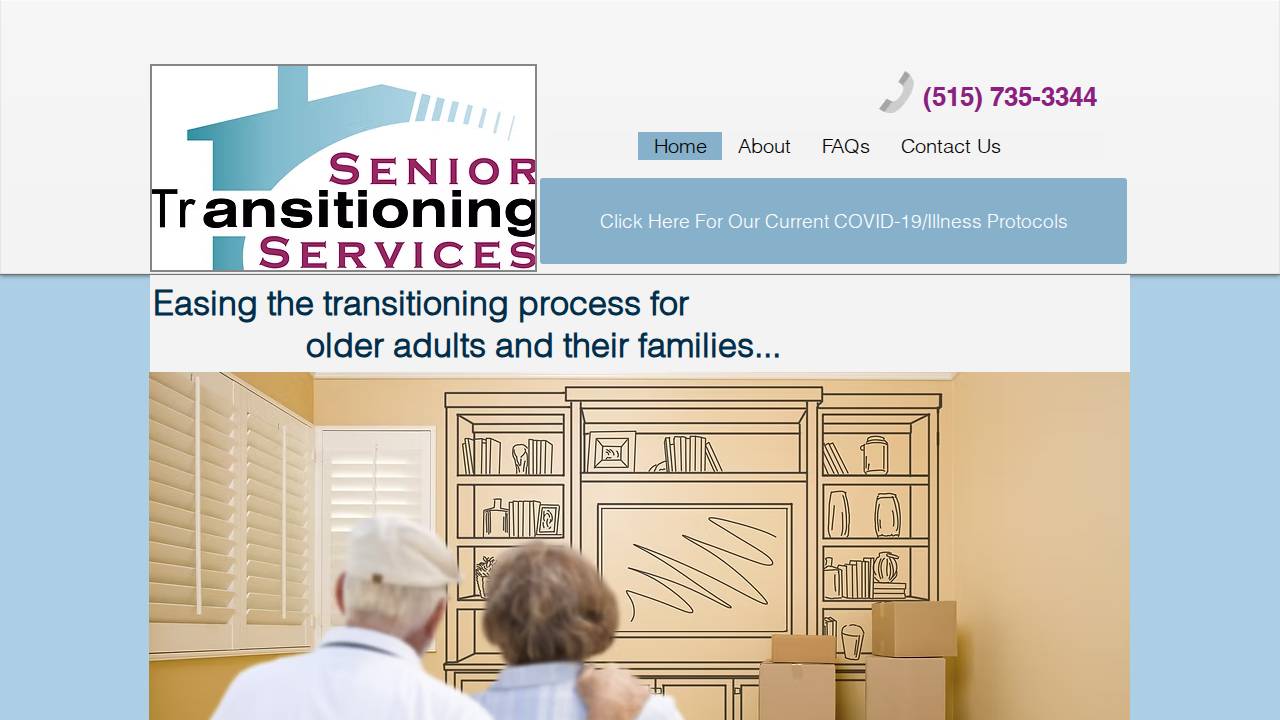 Transitions Concierge LLC website screenshot