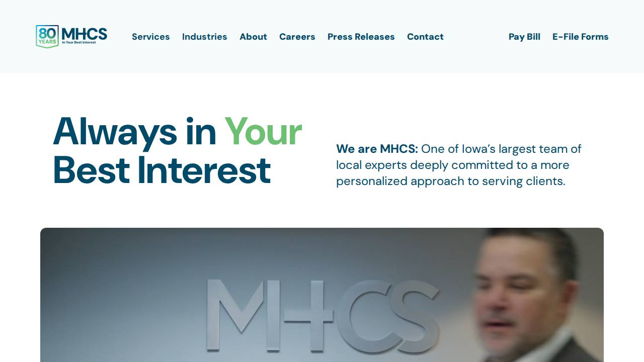 Mhcs PC website screenshot