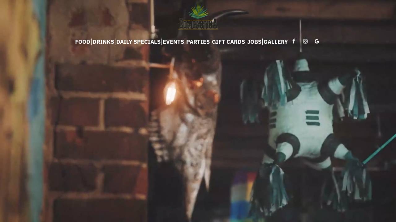 Coa Cantina website screenshot