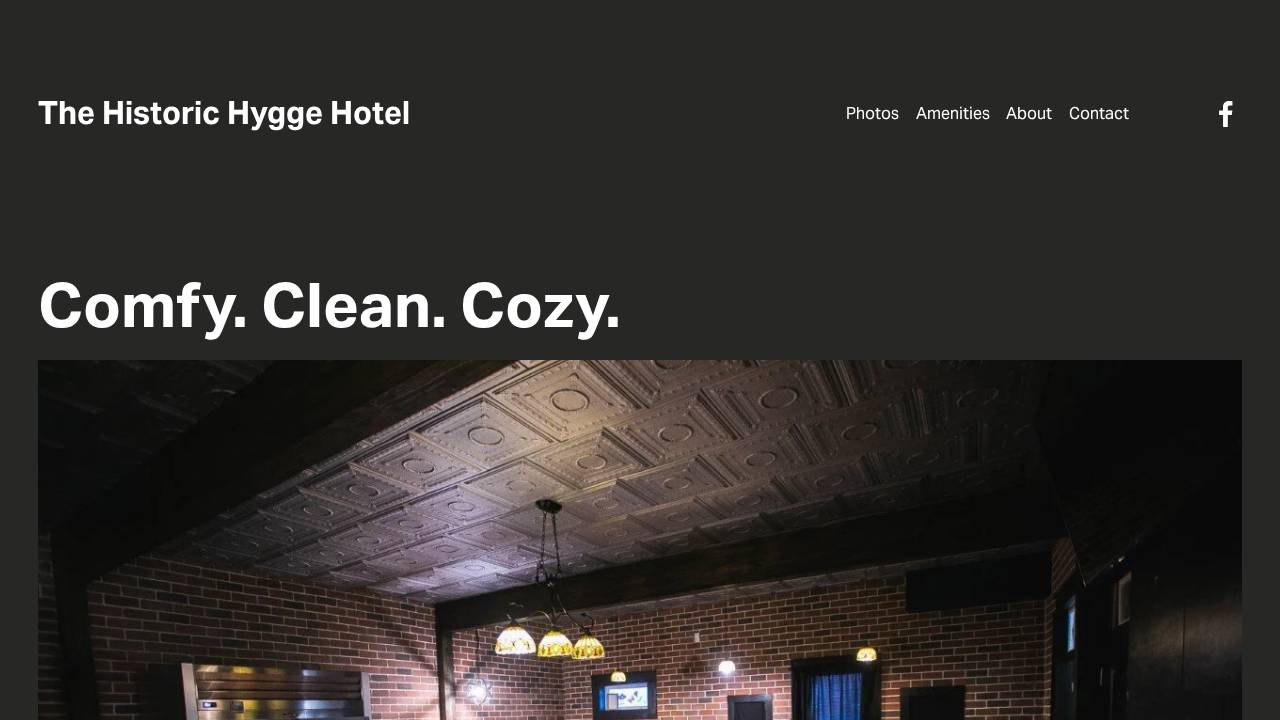 Hygge Edit website screenshot