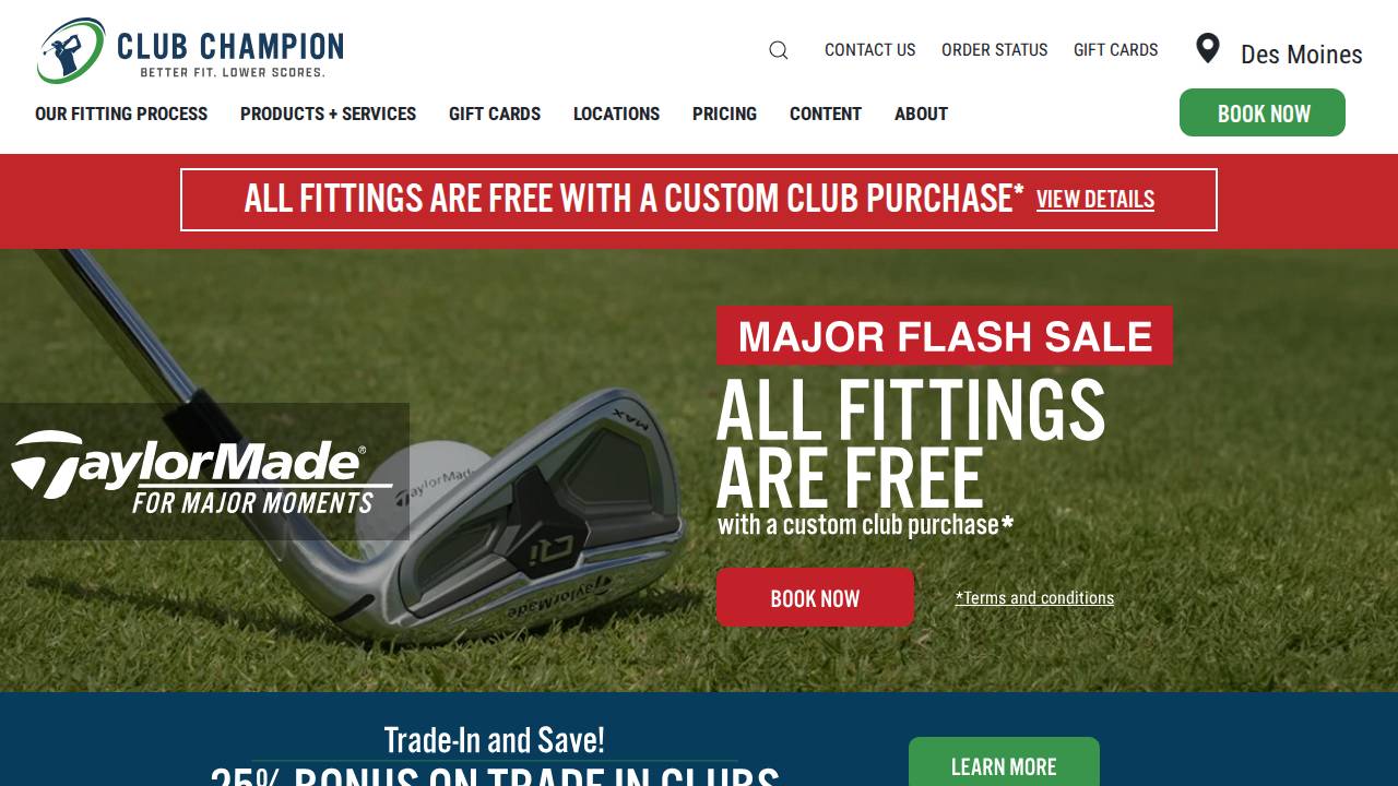 Club Champion LLC website screenshot