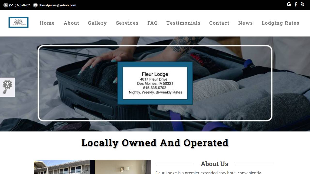 Fleur Lodge LLC website screenshot