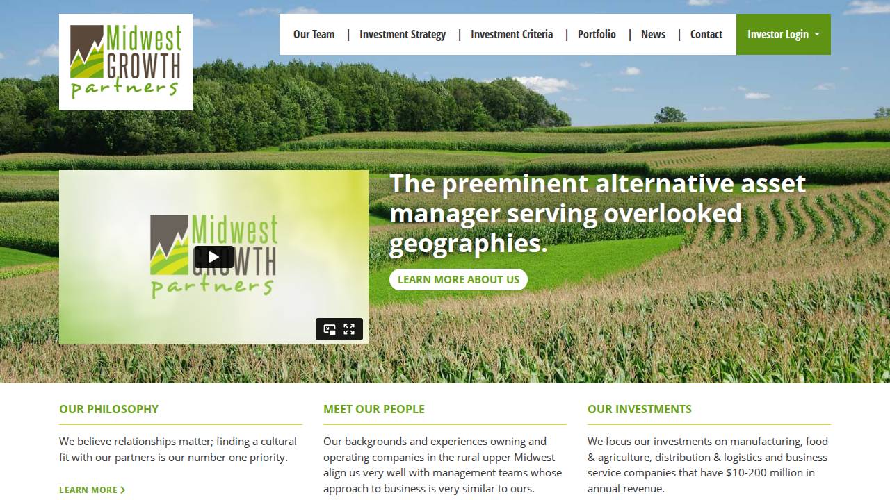 Midwest Ventures 5 website screenshot