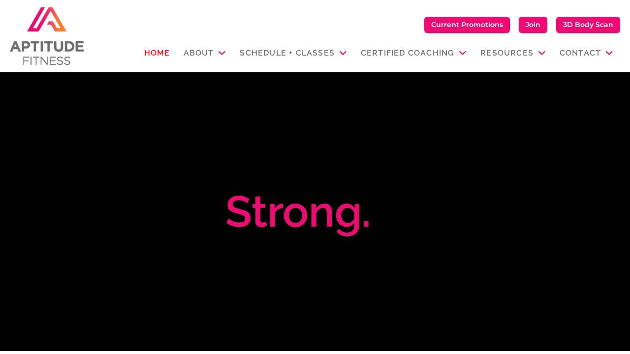 Aptitude Fitness LLC website screenshot