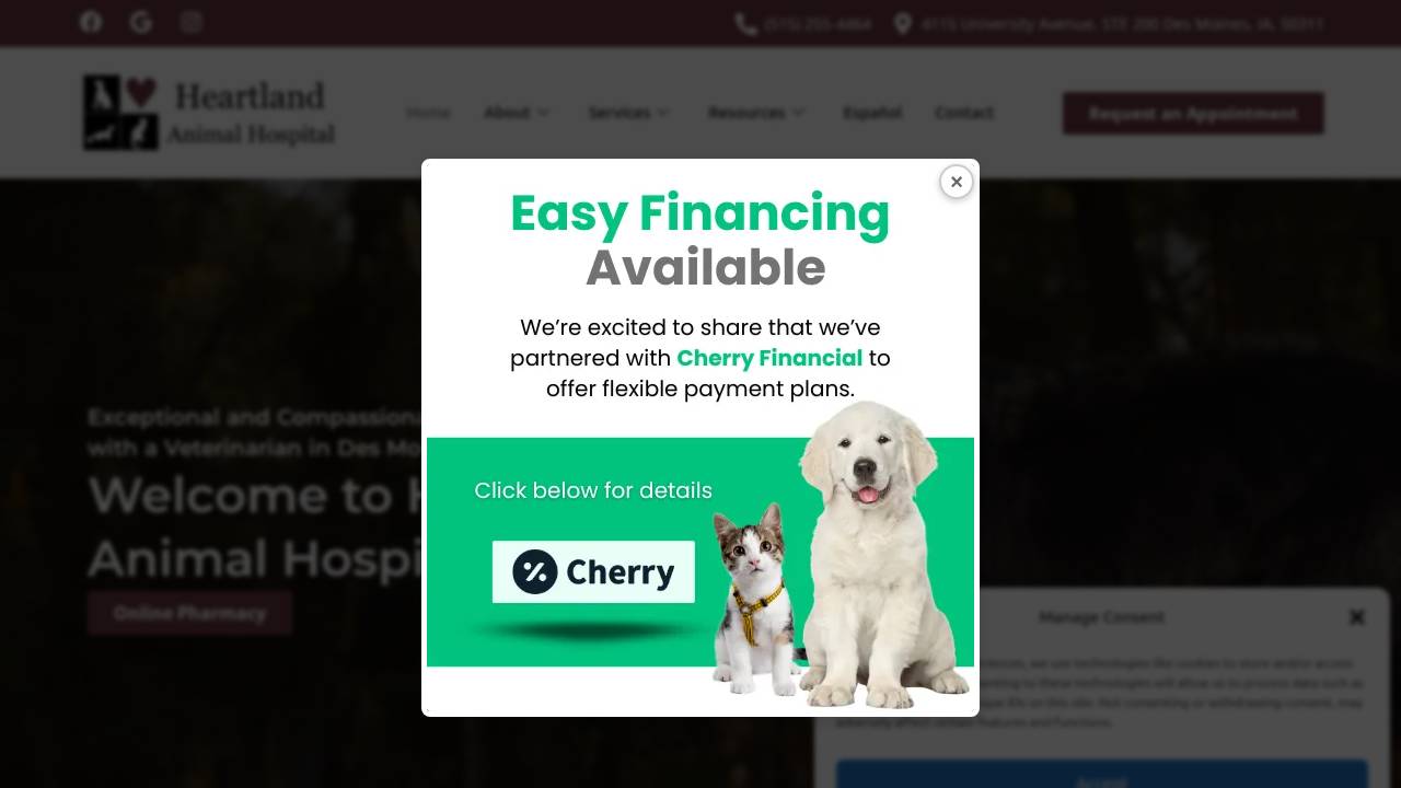 Hvp Of Iowa PC website screenshot