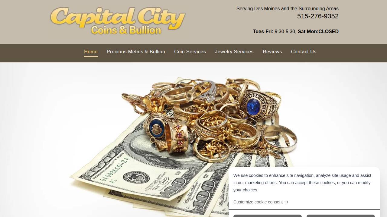 Capital City Conventions LLC website screenshot