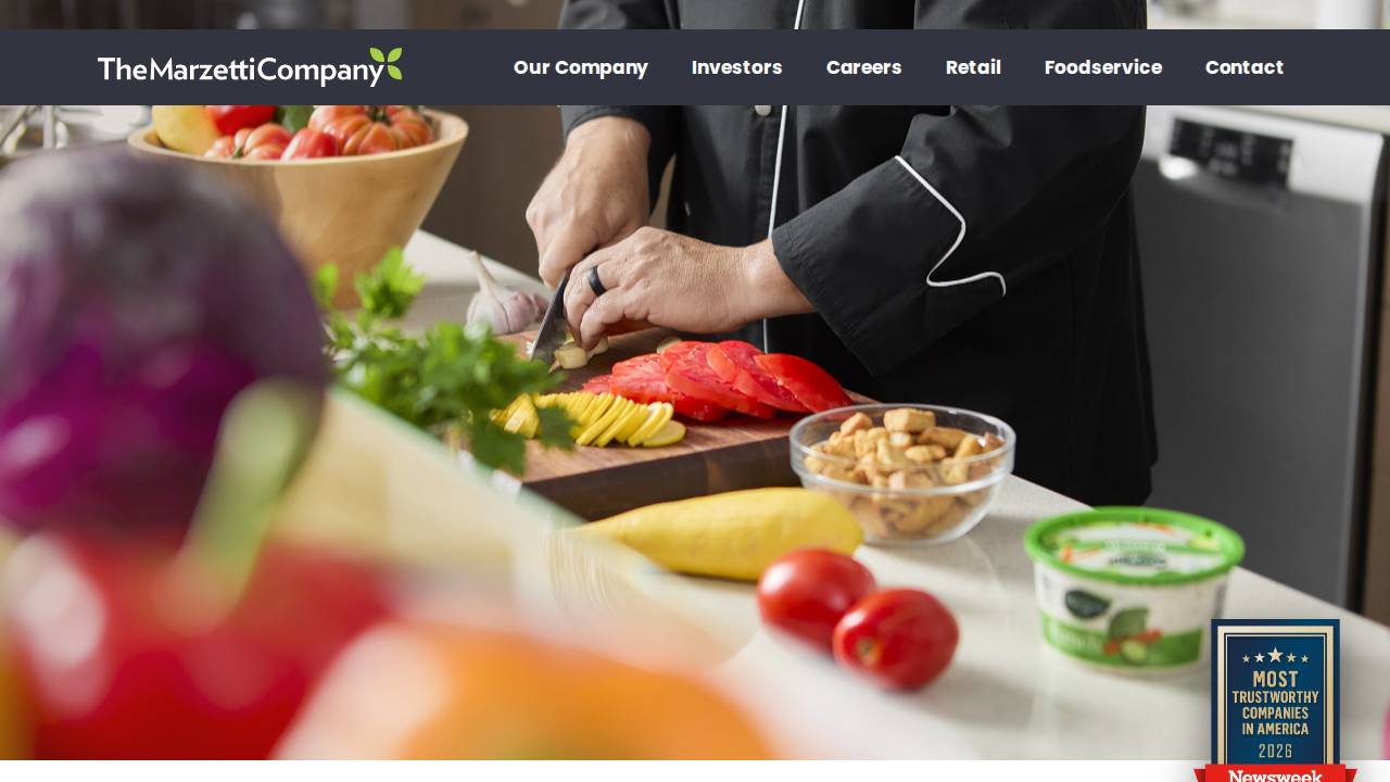 T Marzetti Co. website screenshot