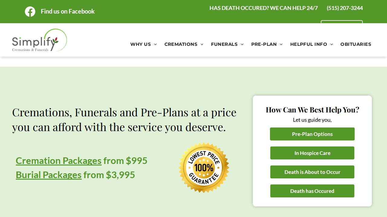 Simplify Iowa LLC website screenshot