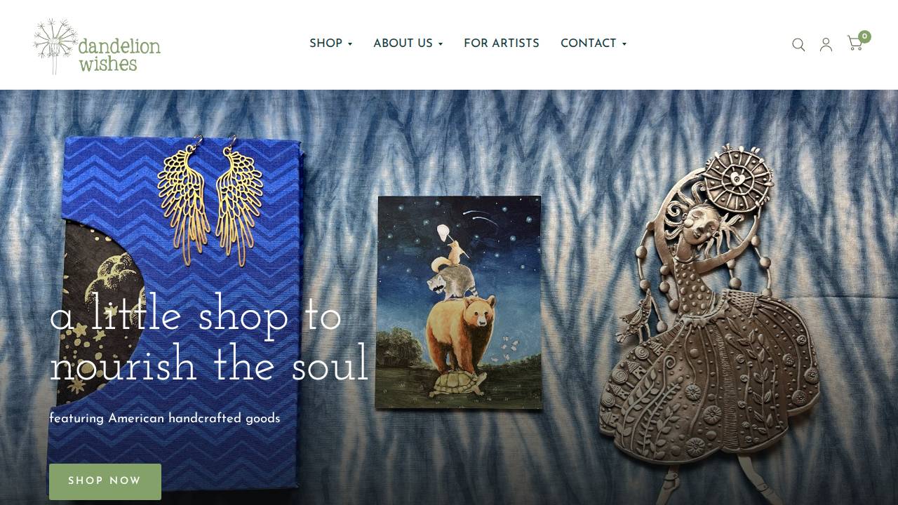 Dandelion Wishes LLC website screenshot