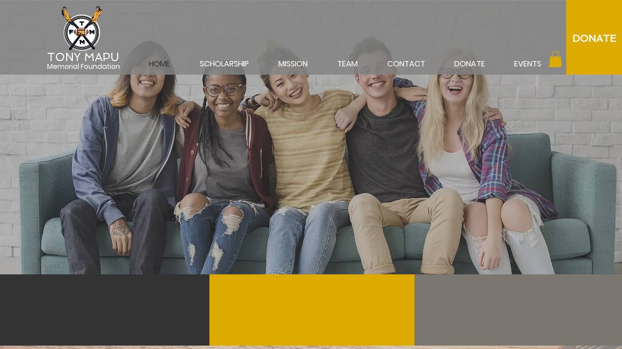 Tony Mapu Memorial Foundation website screenshot