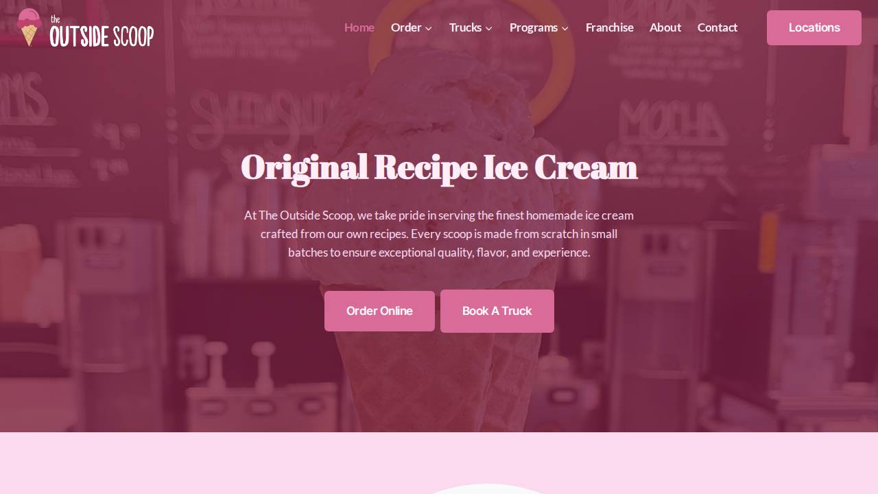 Outside Scoop website screenshot