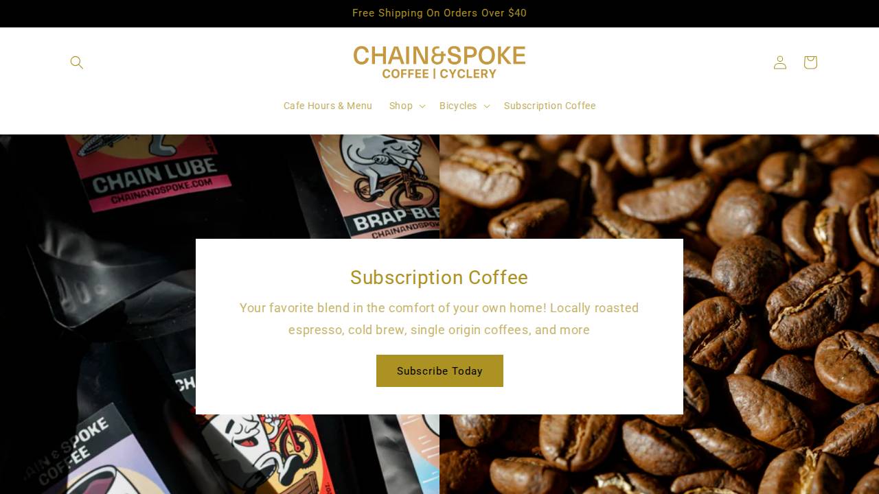 Chain & Spoke website screenshot
